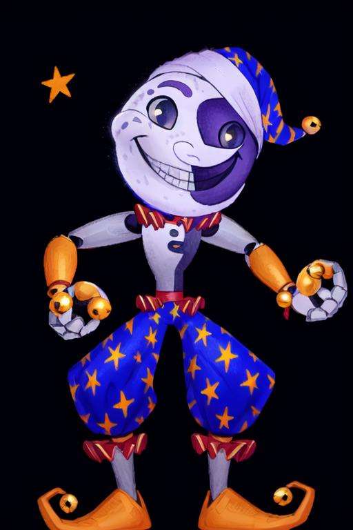 standing,  MoonFNAF,  bell by RAYTRAC3R on Tensor.Art