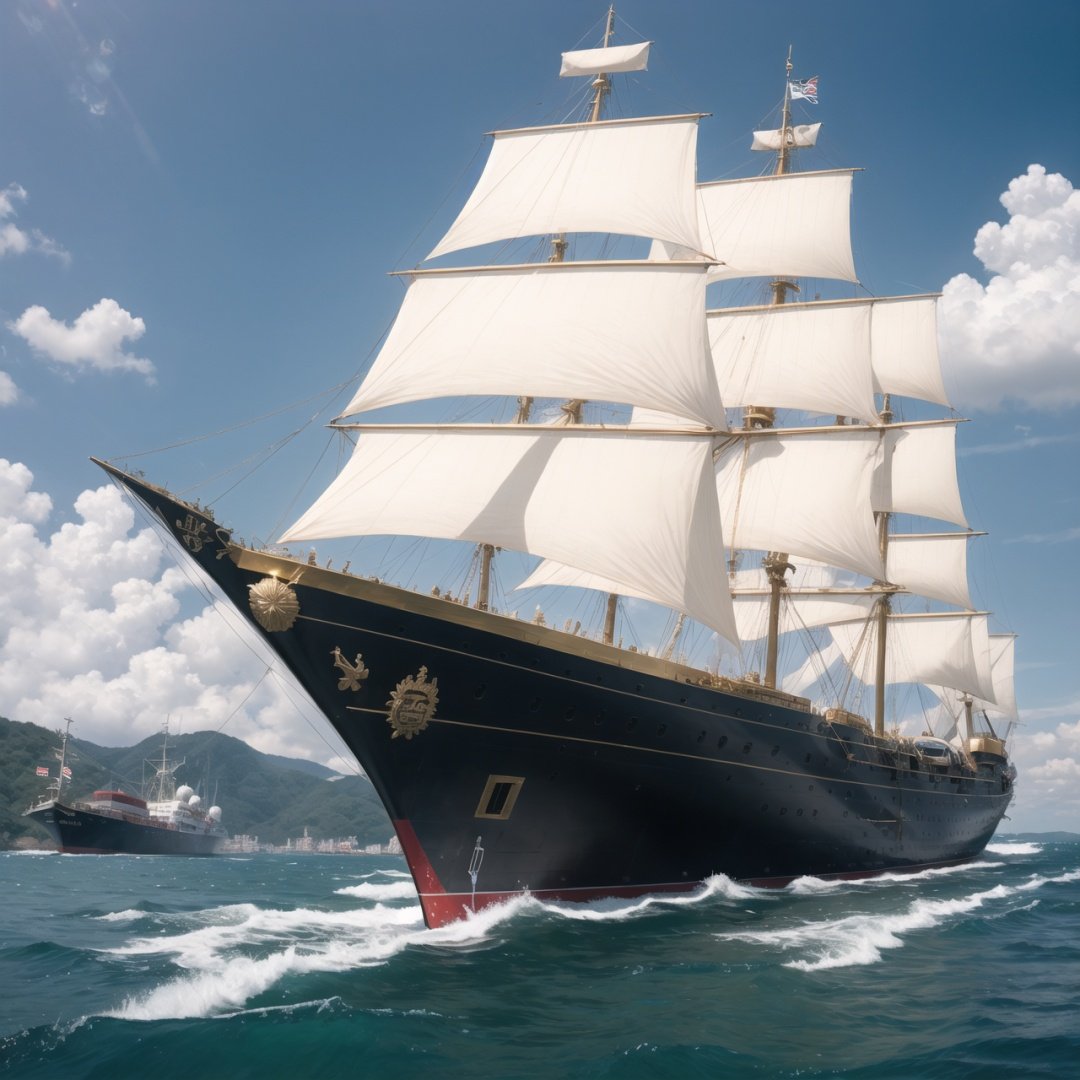 16k,  gold ship by !!!j on Tensor.Art