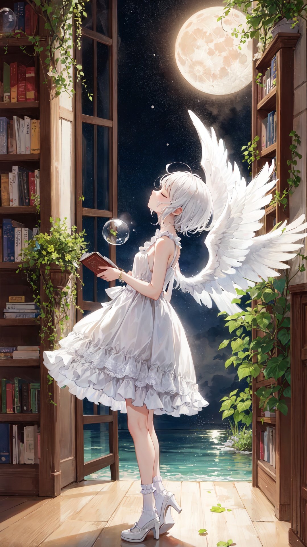dress,  1girl,  wings by hans on Tensor.Art