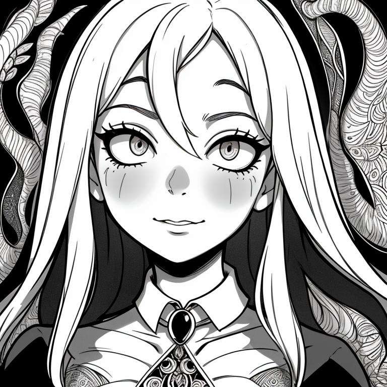 Zentangle (masterpiece,  detailed,  1girl) by Qentah on Tensor.Art