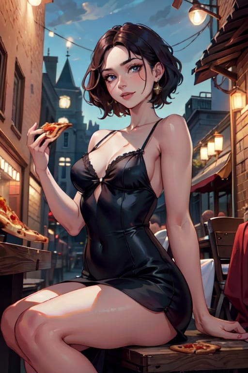 alluring 30yo woman,  smiling,  small breasts by trago tey on Tensor.Art