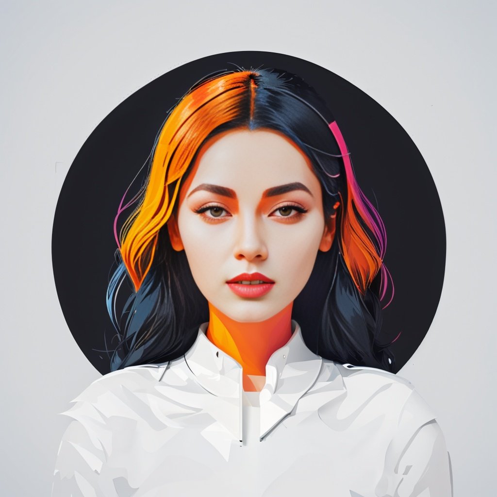 1girl, xyzsanart01, ice, front face, <lora:xyzsanart01-10:1>, Vector art, Vivid colors, Clean lines, Sharp edges, Minimalist, Precise geometry, Simplistic, Smooth curves, Bold outlines, Crisp shapes, Flat colors, Illustration art piece, High contrast shadows, Technical illustration, Graphic design, Vector graphics, High contrast, Precision artwork, Linear compositions, Scalable artwork, Digital art