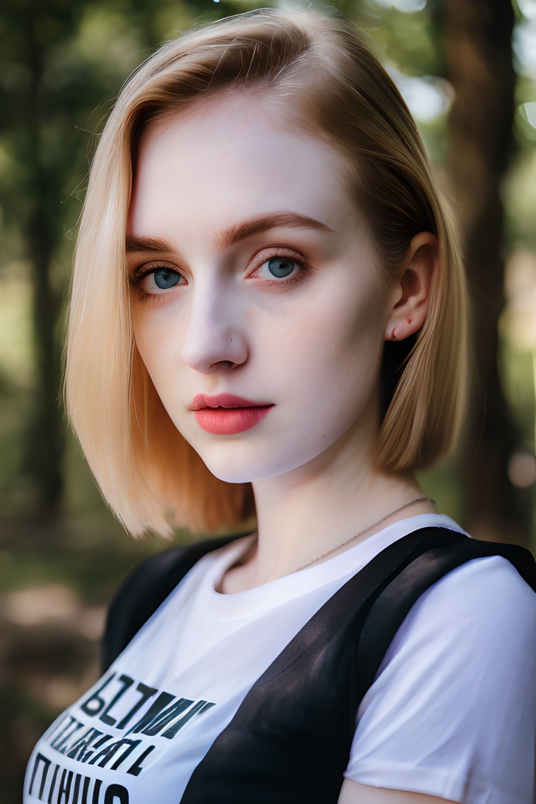 1girl, pale skin, realism, realistic, close face photo, perfect body, t-shirt, detailed, ultra realistic, photography