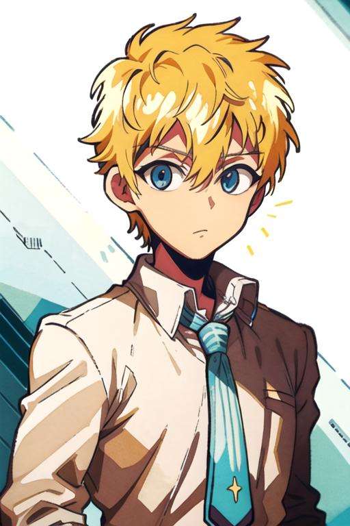 masterpiece, best quality, game cg, 1boy, solo, male focus, looking at viewer, , , anime coloring, , <lora:teru_minamoto:0.68>, teru_minamoto, blonde hair, blue eyes, suit, , world war 1, High definition