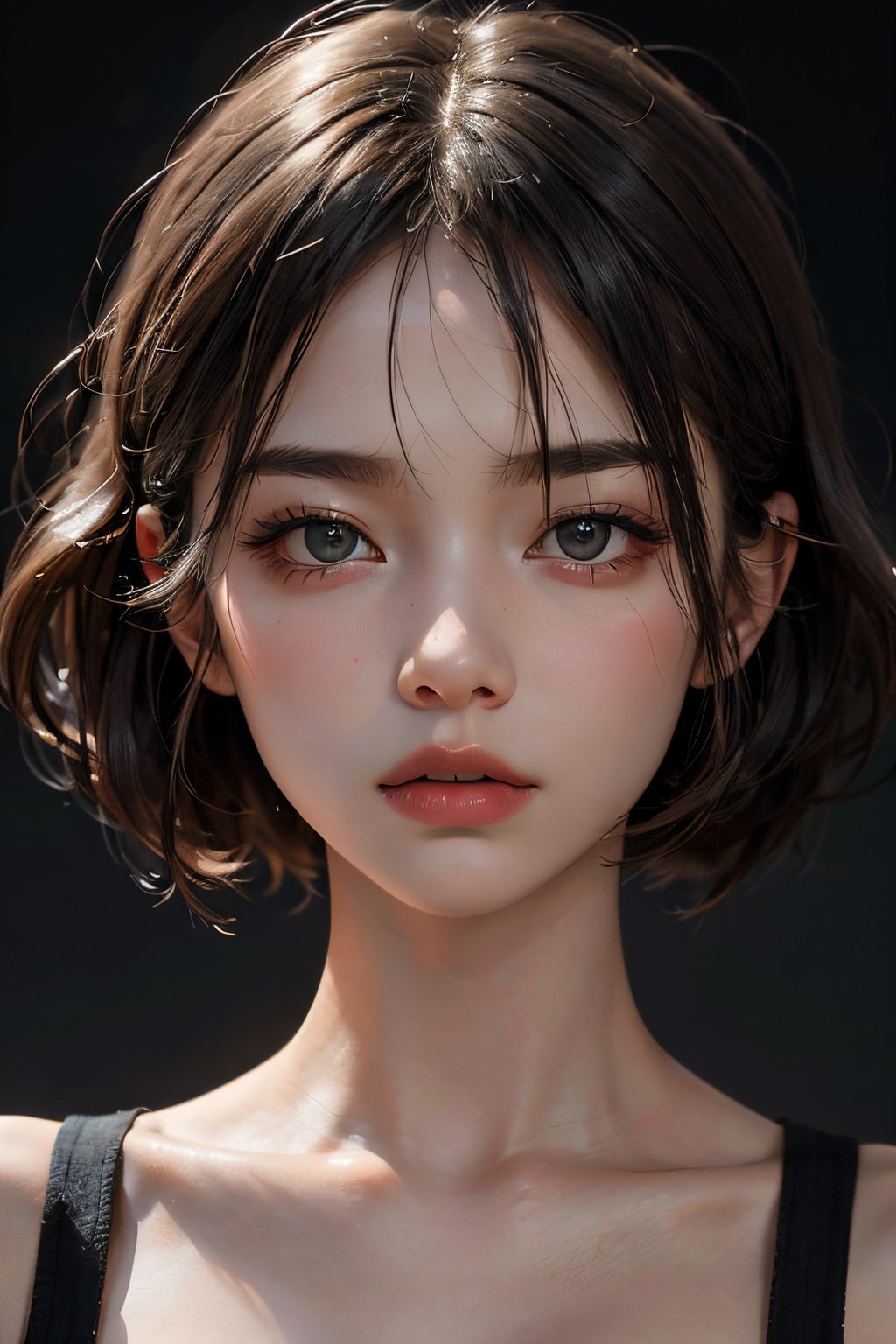 20 year old female,  black-hair,  (High Top Fade: 1.3),  dark theme,  subdued tones,  calm tones,  high contrast,  (natural skin texture,  hyper realism,  soft light,  sharp), <lora:EMS-34269-EMS:0.400000>