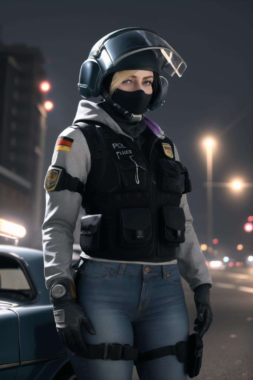 iq (rainbow six siege),  1girl,  solo by guy90 on Tensor.Art