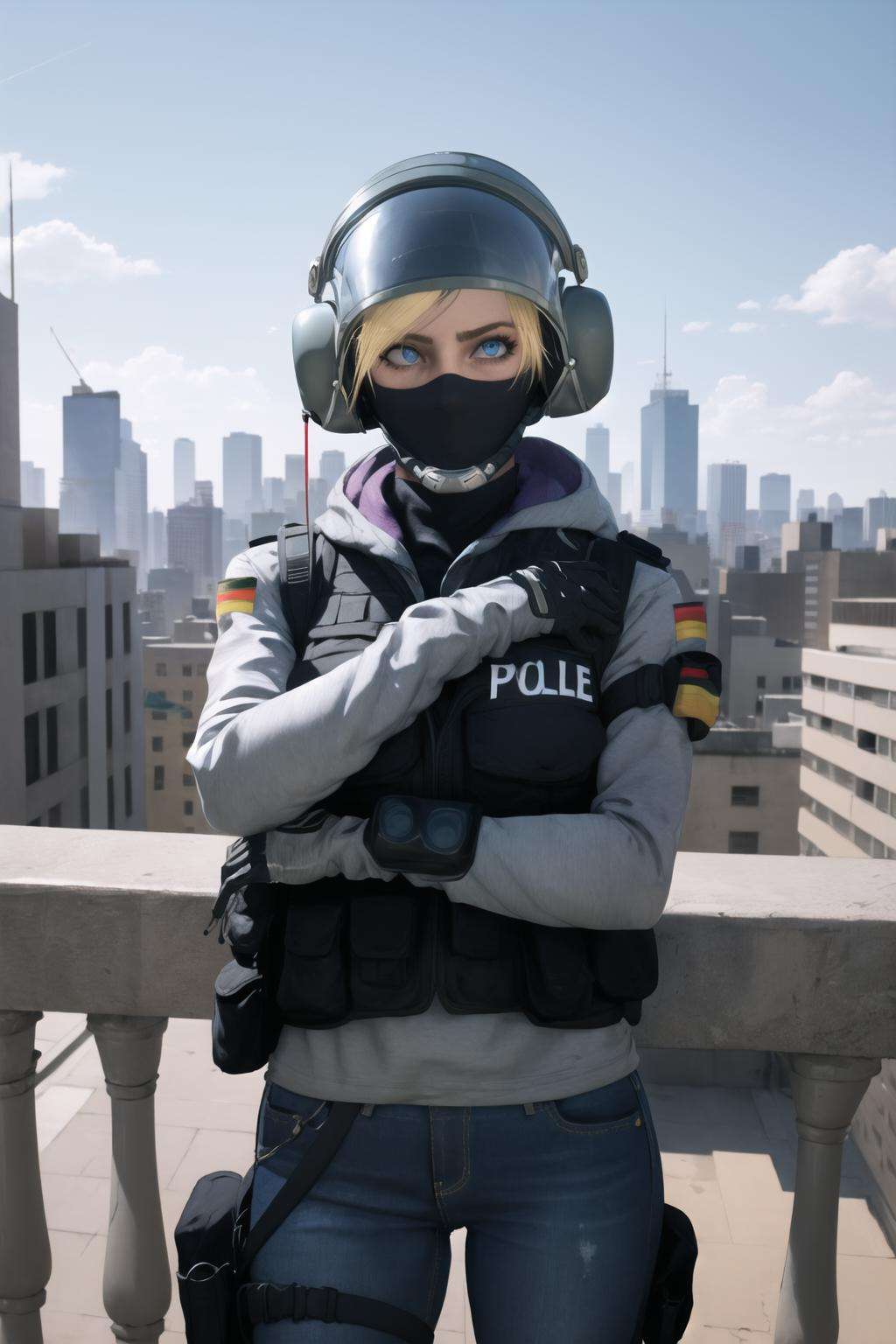 iq (rainbow six siege),  1girl,  solo by guy90 on Tensor.Art