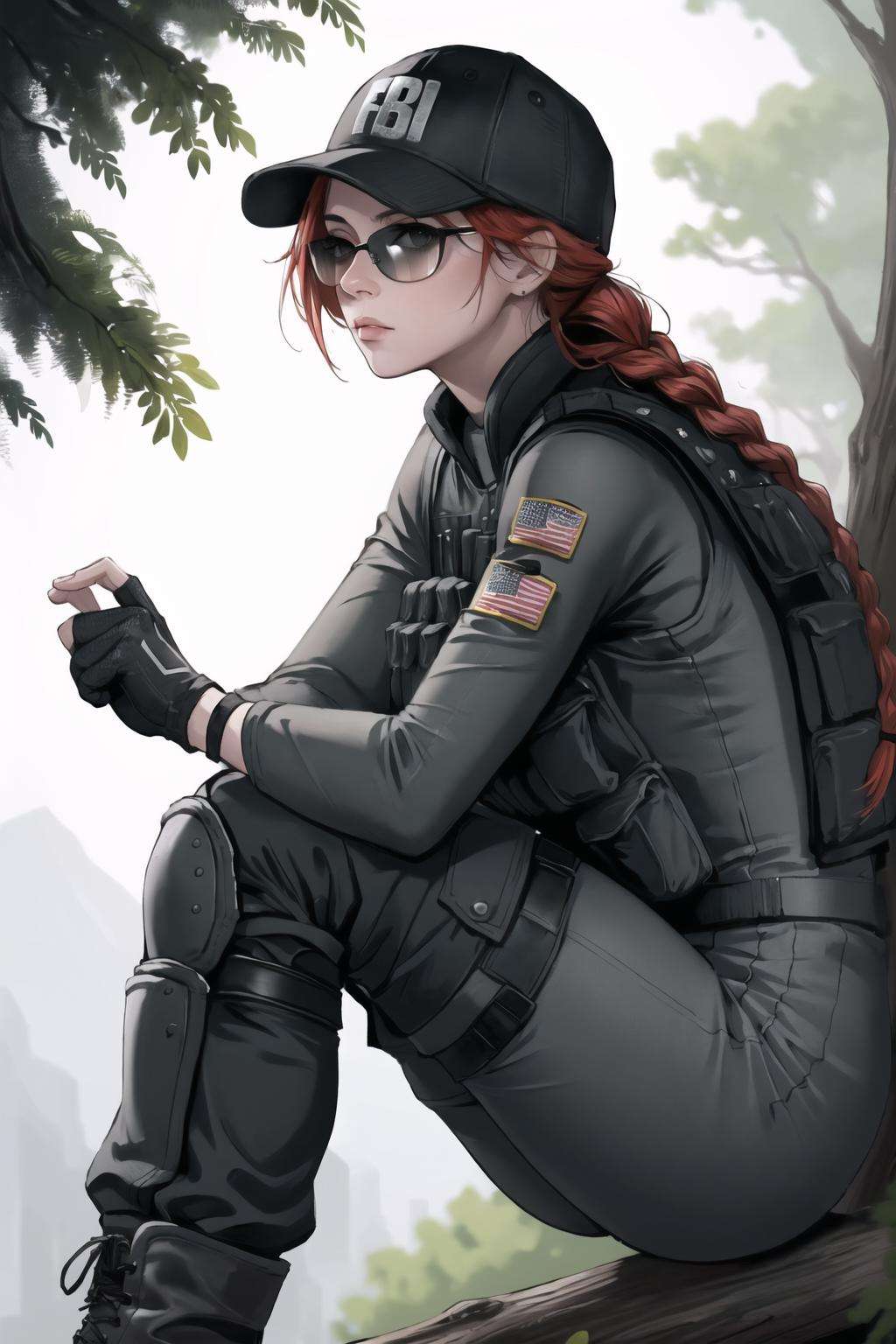 ash (rainbow six siege),  1girl,  solo by guy90 on Tensor.Art
