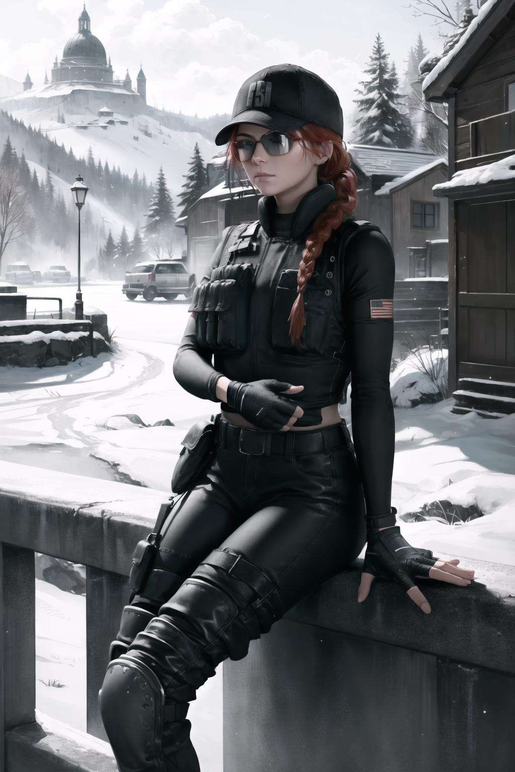 ash (rainbow six siege),  1girl,  solo by guy90 on Tensor.Art