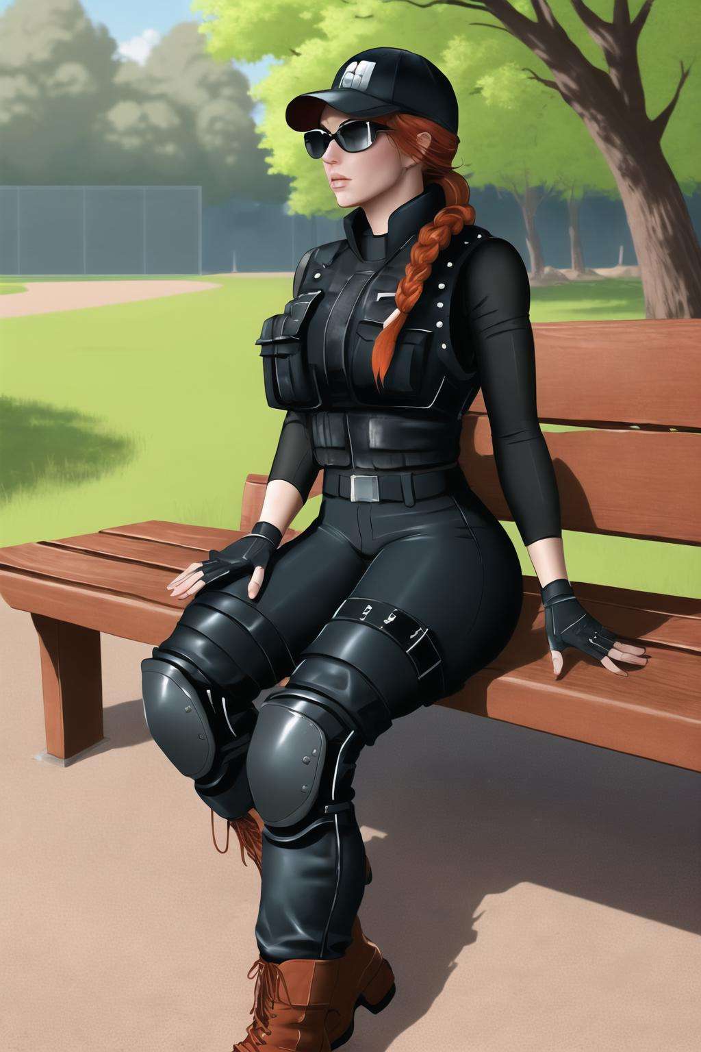 ash (rainbow six siege),  1girl,  solo by guy90 on Tensor.Art