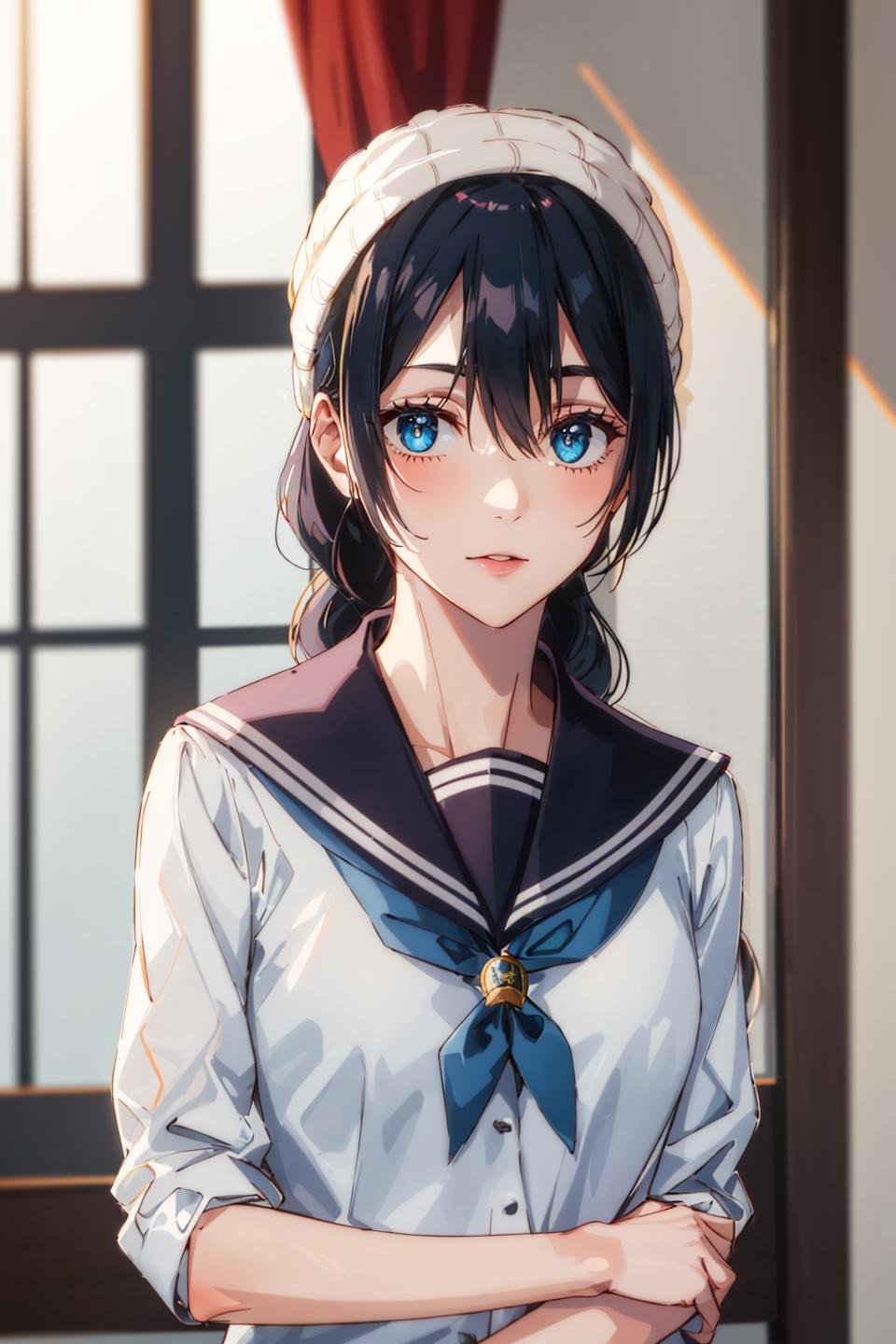 1girl,  AmanaiRiko,  school uniform by Ttan on Tensor.Art