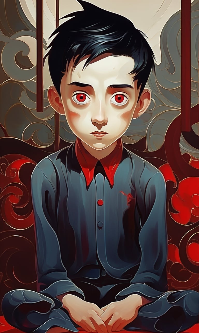 guaidan,  black hair,  1boy by XSELE席思艾尔 on Tensor.Art