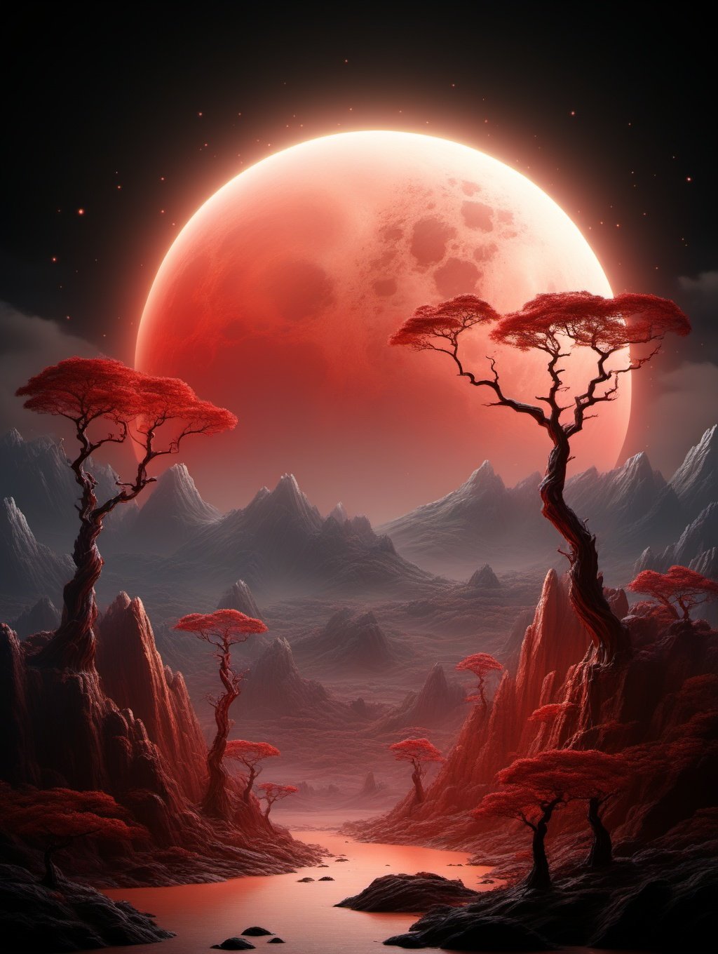 BJ_Full_Moon,outdoors,sky,tree,no_humans,night,moon,scenery,full_moon,mountain,red_moon,photo,8k,intricate,highly detailed,majestic,digital photography,(masterpiece, sidelighting, finely detailed beautiful eyes:1.2),hdr,realistic,high definition,<lora:Full_Moon(7560):0.7>,