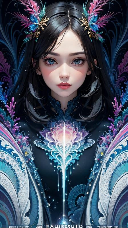 (masterpiece, top quality, best quality, official art, beautiful and aesthetic:1.2), (1girl), extreme detailed,(fractal art:1.3),colorful,highest detailed