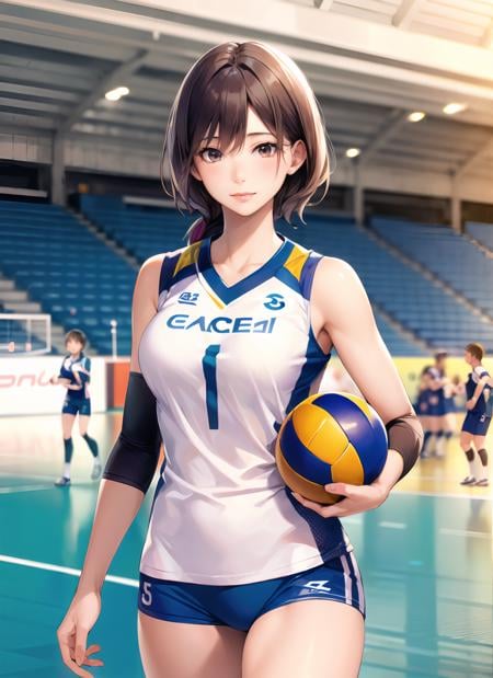 1girl,  volleyball uniform,  tall by user_609893465202947580 on Tensor.Art