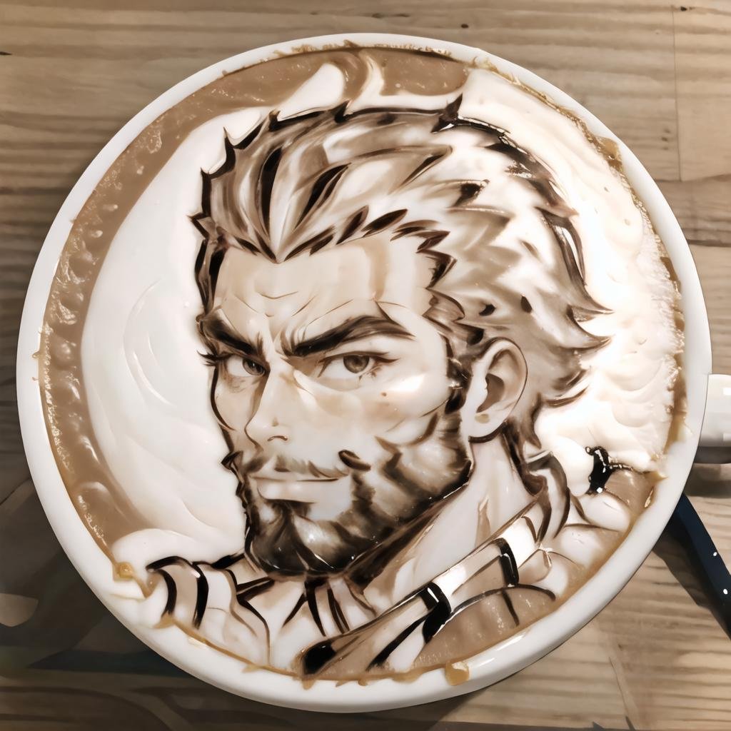 Highly detailed, High Quality, Masterpiece, beautiful, LatteArt, <lora:LatteArt:1>, 1boy, gigachad, <lora:Char_Sigmas_GigaChad:0.8>