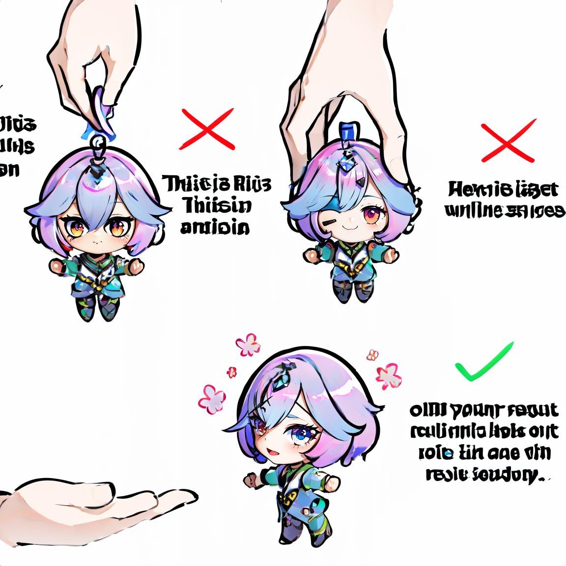 Highly detailed, High Quality, Masterpiece, beautiful, HowToHoldMeme, <lora:HowToHoldMeme:1>, (detailed face and eyes:1.1), Seidr, <lora:Seidr:0.8>, chibi