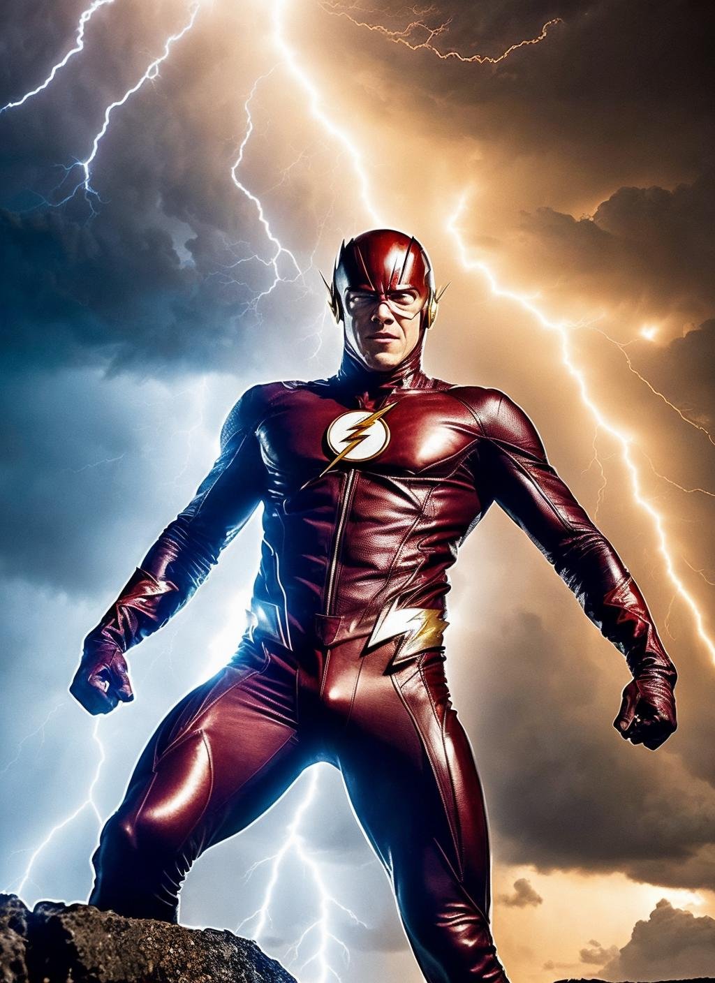 photo of the flash superhero with lightning thunders, ((lightning coming out of body)), ((covered in electricity)), unleashing a powerful lightning attack, lightning bolts surging throughout  <lora:locon_conceptlightning_v1_from_v1_64_32:1> lghtnngprsn, natural lighting,  by Henri Cartier-Bresson<lora:add_detail:0.7>cinematic, intricate details, 32K, UHD, HDR, ultra-realism, action background (heavy damage and debris), ultra-detailed, 32k, intricate, cinematic composition, IMAX, stunning image, trending, amazing art, cinematic color grade, dramatic lighting(lightning), electrical surges through the body, covered in electricity