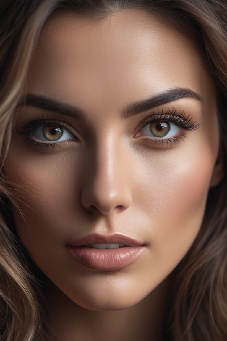 Hyper detailed photograph of a captivating portrait of a woman with a unique and alluring personality. The woman should possess a sense of mystery and confidence, with striking features and expressive eyes, (looking at viewer:0.8), (sharp focus, hyper detailed, highly intricate:1.20), (natural lighting:1.2), Extremely high-resolution details, photographic, realism pushed to extreme, fine texture, incredibly lifelike, cinematic, 35mm film, 35mm photography, film, photo realism, DSLR, 8k uhd, hdr, ultra-detailed, high quality, high contrast