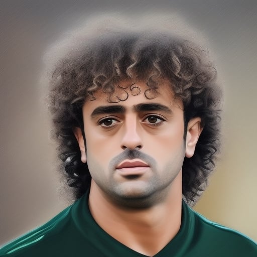 portrait of atar person, close up,youg boy 25 years, with football club green color shirt, curly hair, Hyper realistic, ultra detailed, Front facing, ultra face detailed, ultra accurate detailed, with long brown hair, hyperrealistic, artwork_(digital), detailed digital 3d art, hyperrealistic, detailed, beautiful art uhd 4k, shot with xlr camera, raw photo,
length with a 1.2 aperture. 4k 
