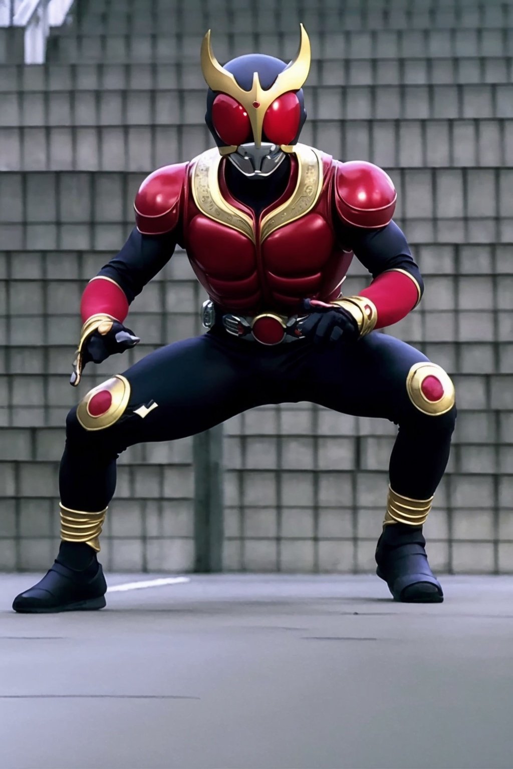 Mighty Form,kuuga,squatting