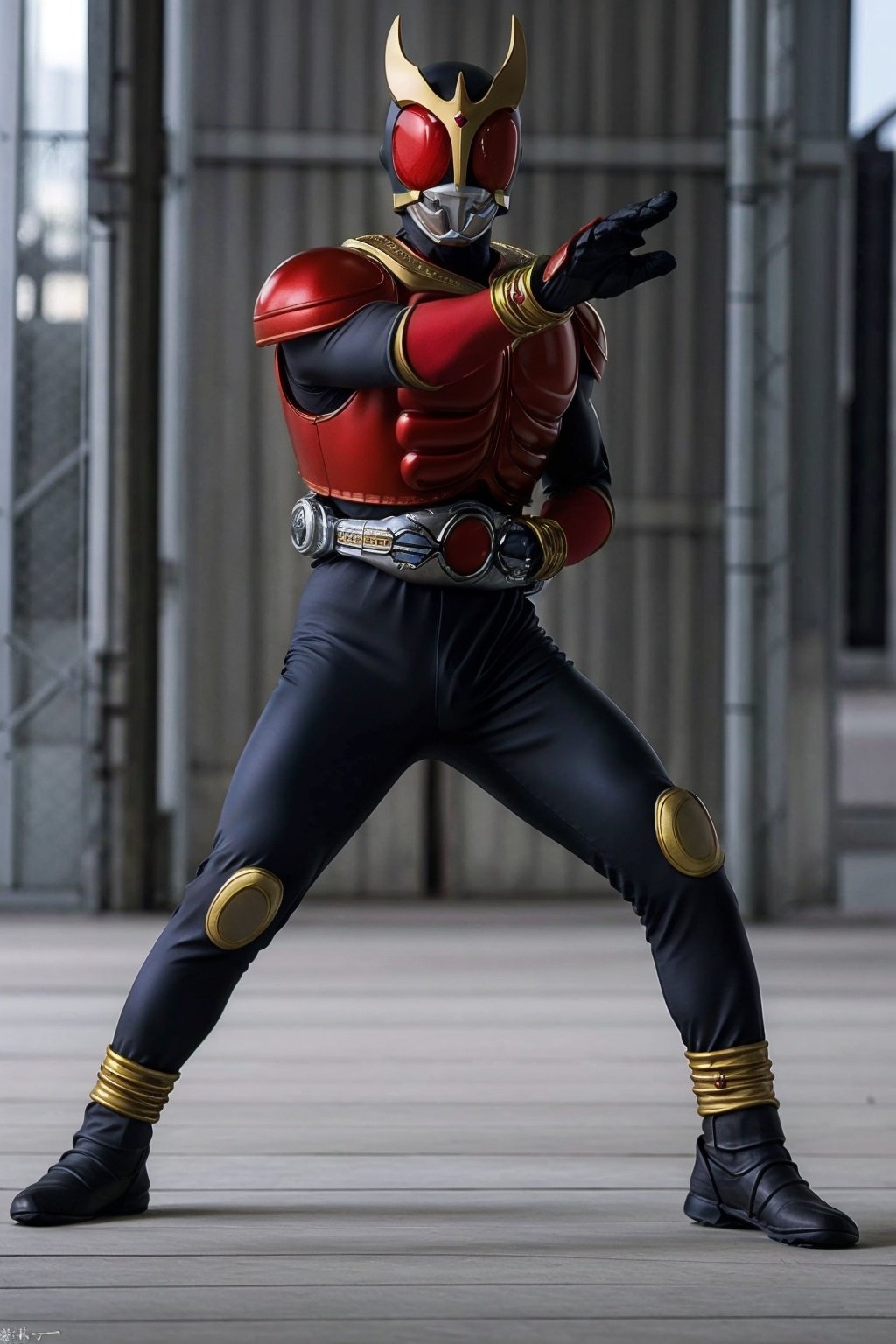 Mighty Form,kuuga,Fighting posture,from side