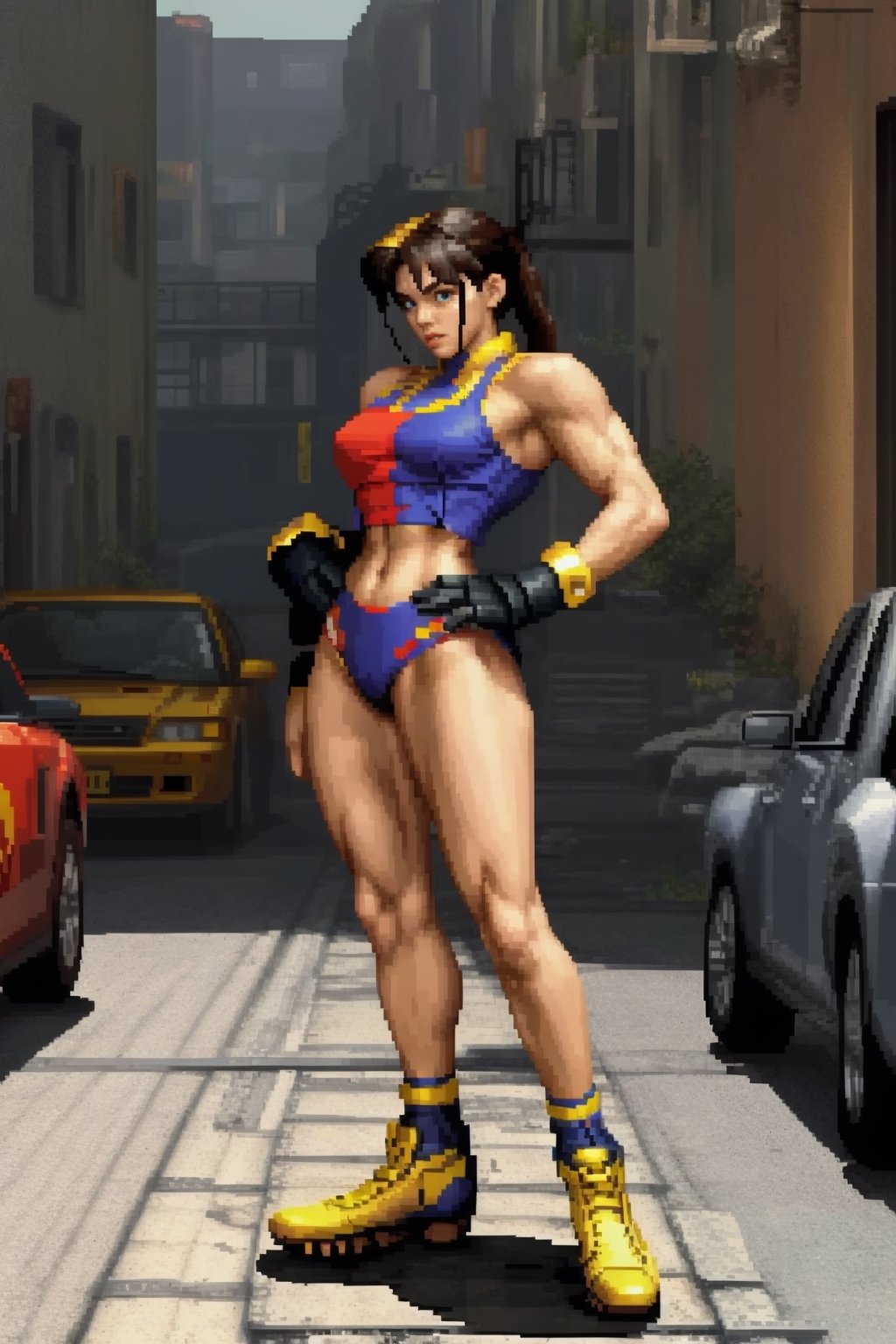 pixelart, pixel, best quality, masterpiece, RAW photo,ultra-detailed:1.2), streetfighter, 