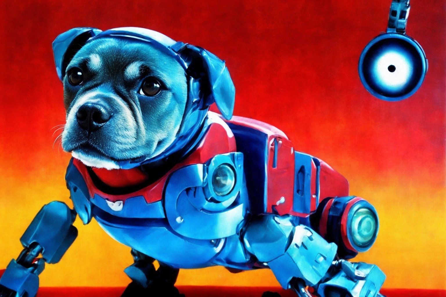 cachorro, sci fi, robotic, dread, robotic eyes