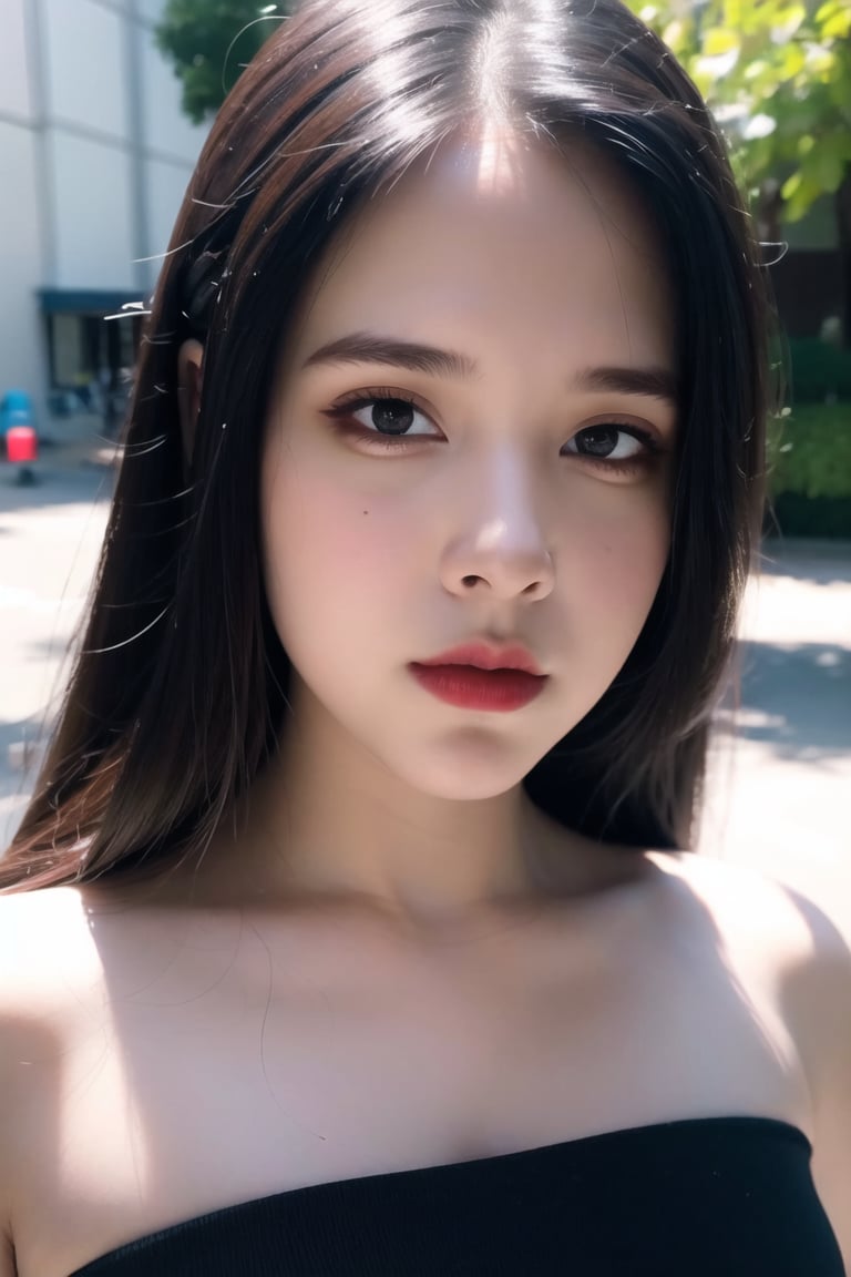 hyper realistic lifelike texture dramatic lighting unrealengine trending on artstation, award winning photo, nikon RAW photo, 8 k, Fujifilm XT3, masterpiece, best quality, realistic, photorealistic, ultra detailed, extremely detailed face,solo, 1girl, <lora:Maria_Chillout:0.8> <lora:koreanDollLikeness:0.3> <lora:shojovibe_v11:0.3>