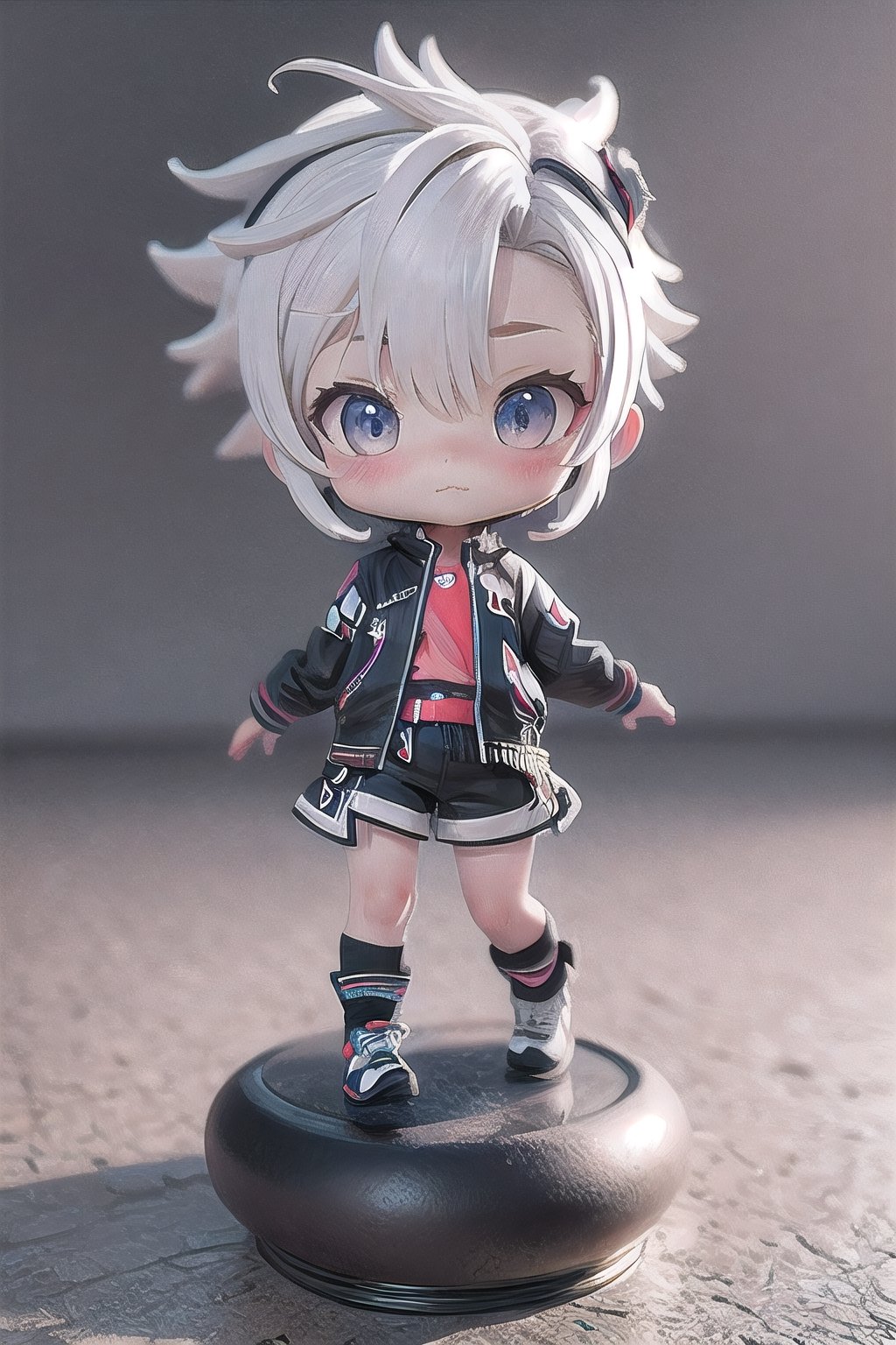 Realistic, Handsome Tomboy, 3D Chibi Figure