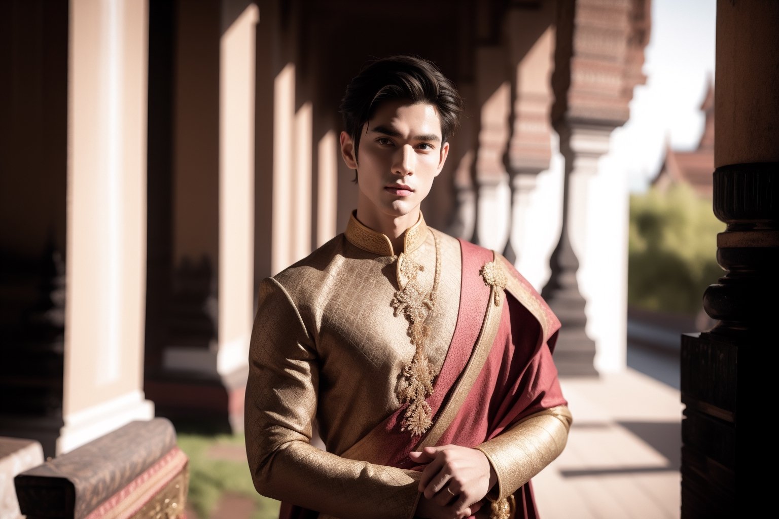 handsome men,Thai Dress , solo