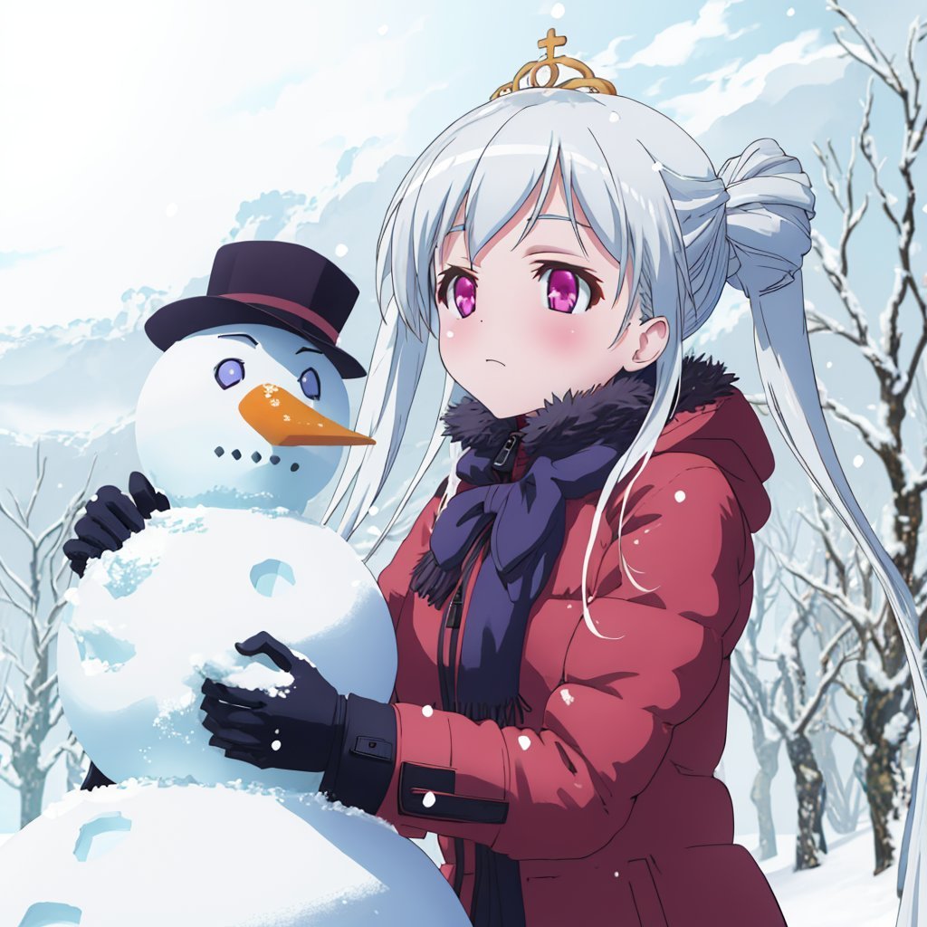 pina_sformkran_estor,  snow,  snowman by Ttan on Tensor.Art