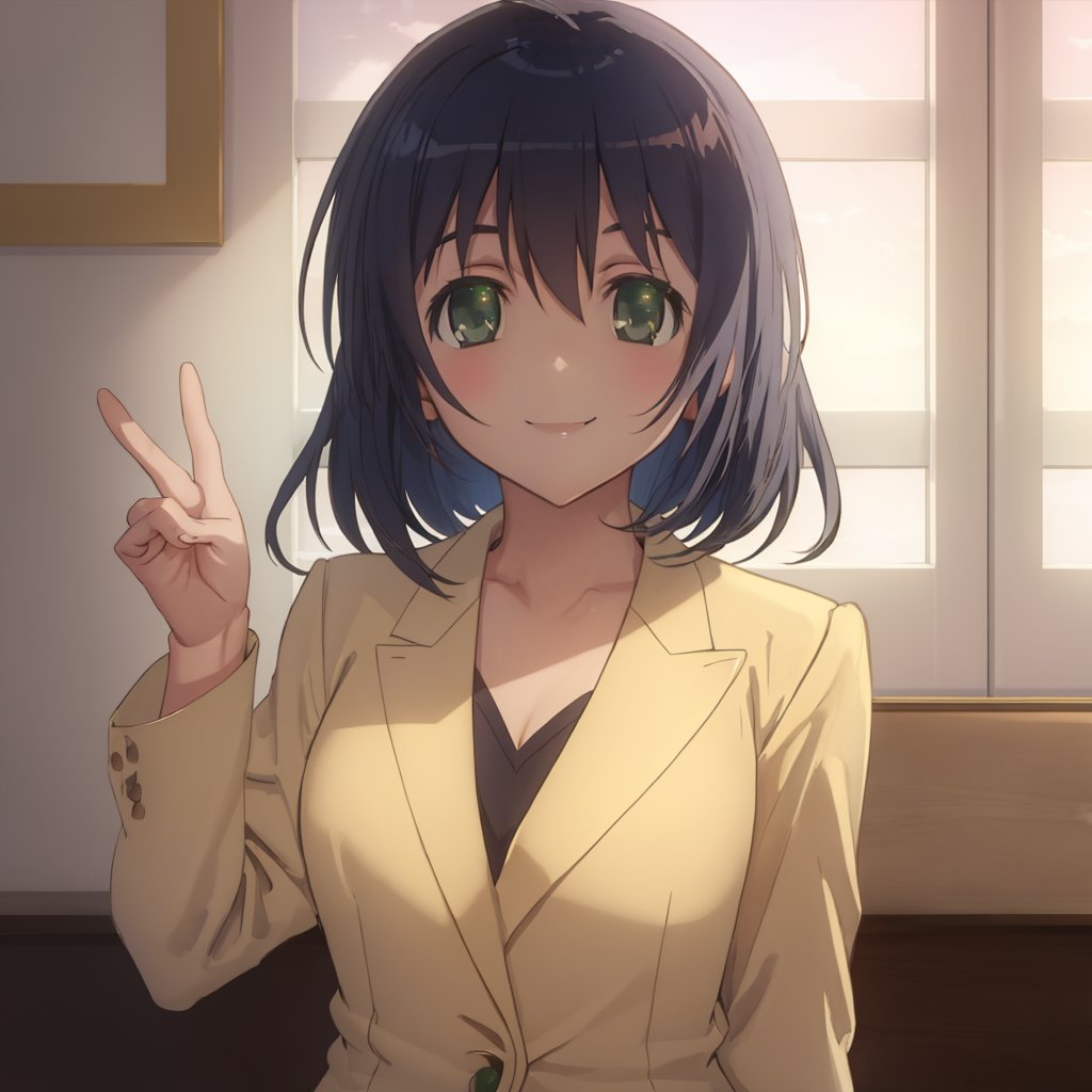 kaede_tenjouji,  green_eyes,  suit by Ttan on Tensor.Art