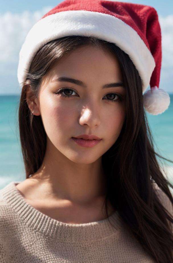 1girl,  santa hat,  solo by HXZ-海玄子 on Tensor.Art