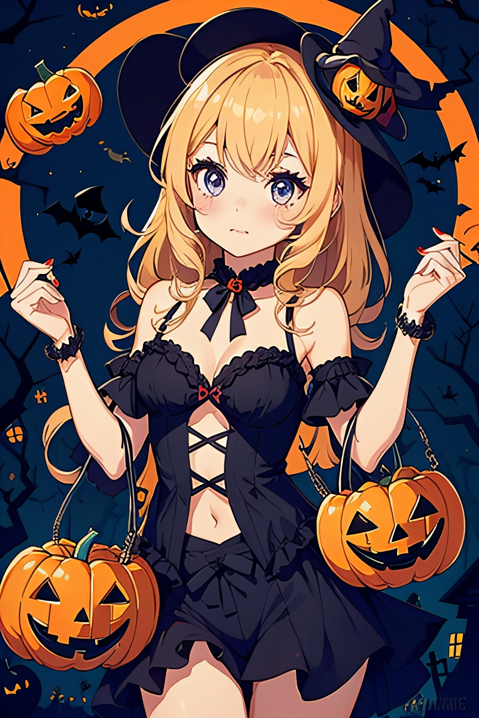 1girl, halloween style,