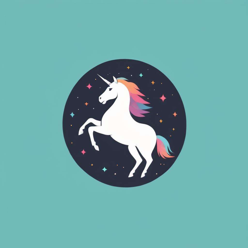 logo,A colorful logo, of a unicorn, minimalist color,,LogoRedAF,<lora:LogoRedmondV2-Logo-LogoRedmAF:1>