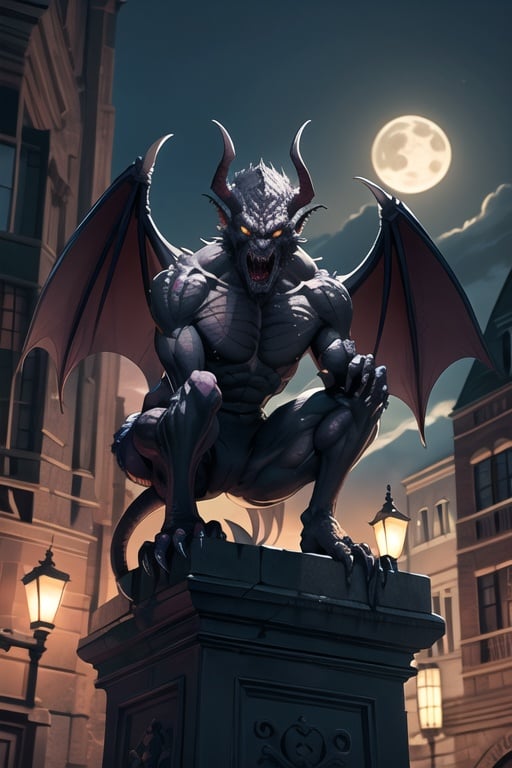 gargoyle,monster,night,<lora:Gargoyle:0.5>,