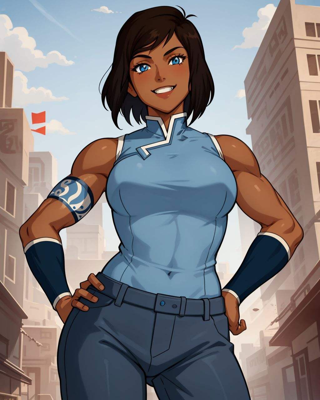 solo,  1girl,  korra by Idkanymore50 on Tensor.Art
