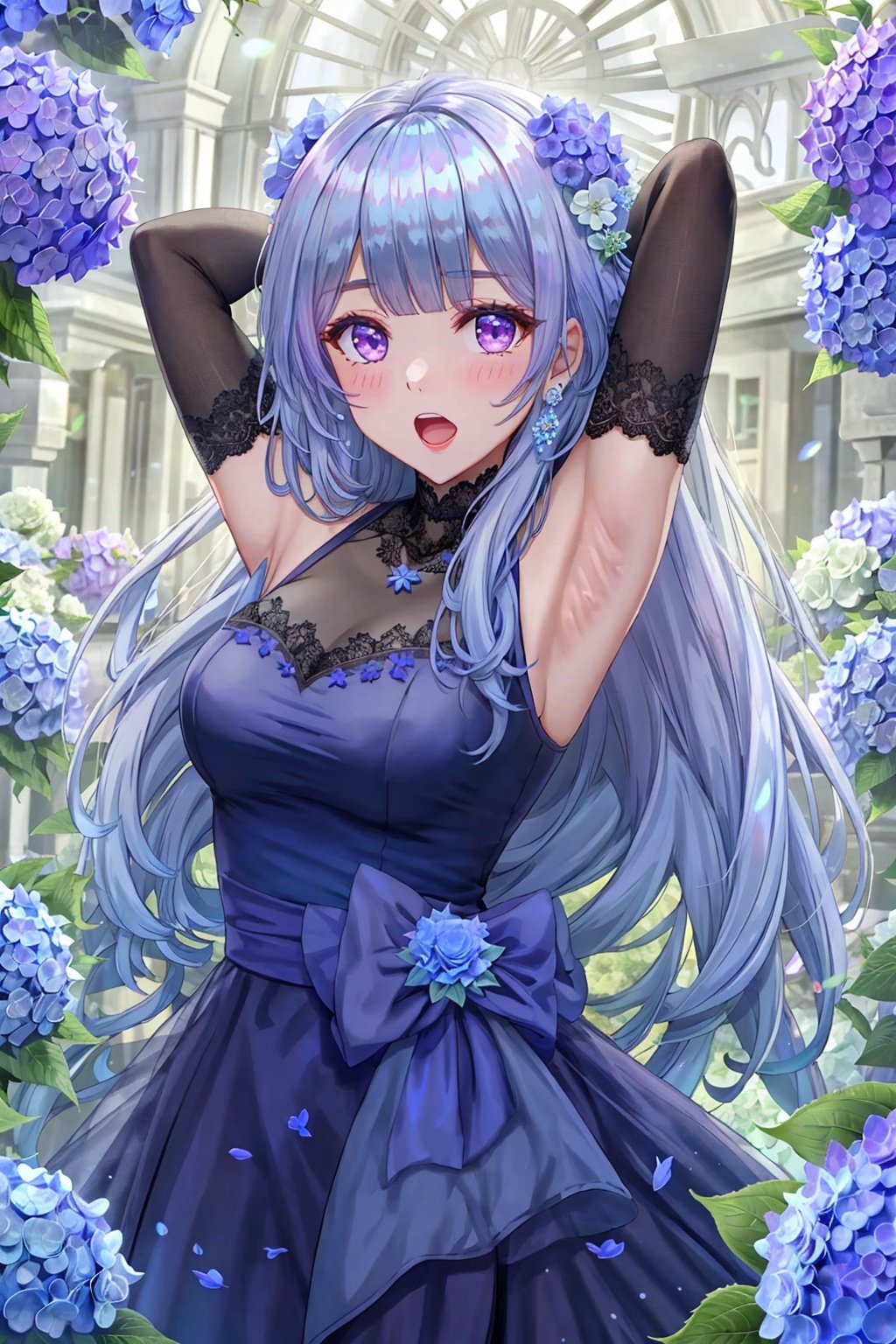 blue flower,  flower,  hydrangea by 蔚蓝Blue on Tensor.Art