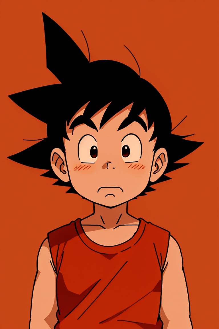 red background,  black eyes,  solo by 蔚蓝Blue on Tensor.Art