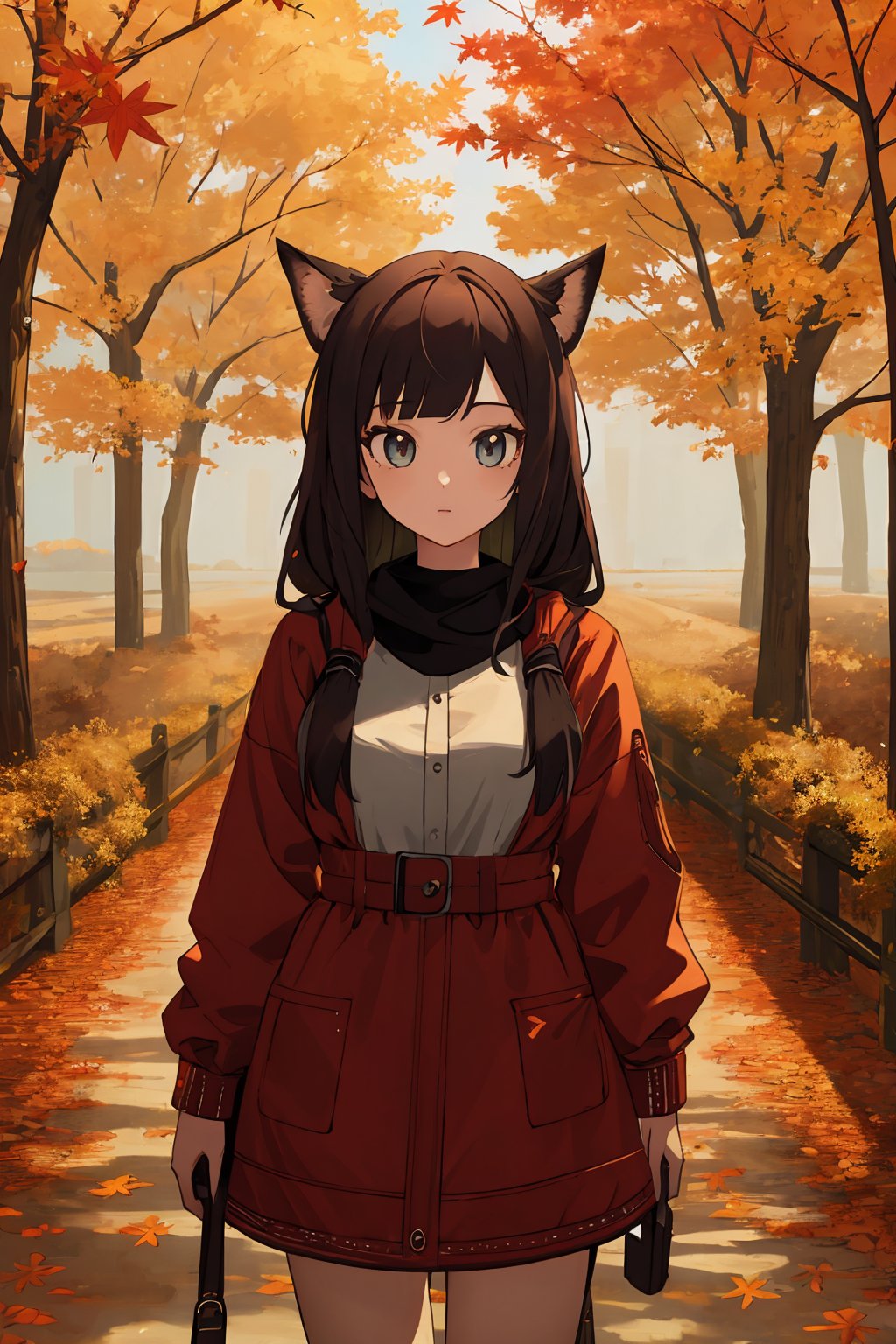 (best quality:1.2), (hyper detailed), 

masterpiece, 8k, wallpaper, cartoon, autumn, 1girl,