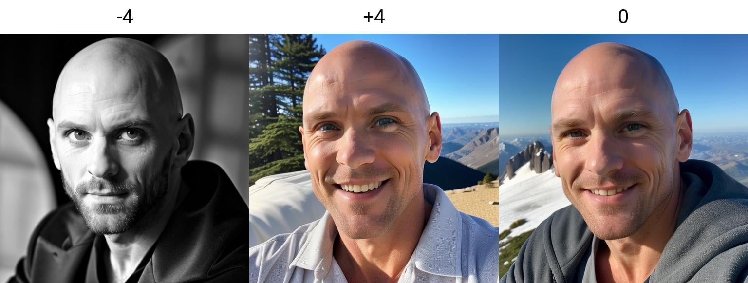 close-up, johsin, bald <lora:exposure_slider_v8_000000490:-4>, 8k,4k, detailed, smile, detailed background,on top of mountain, noon, sun