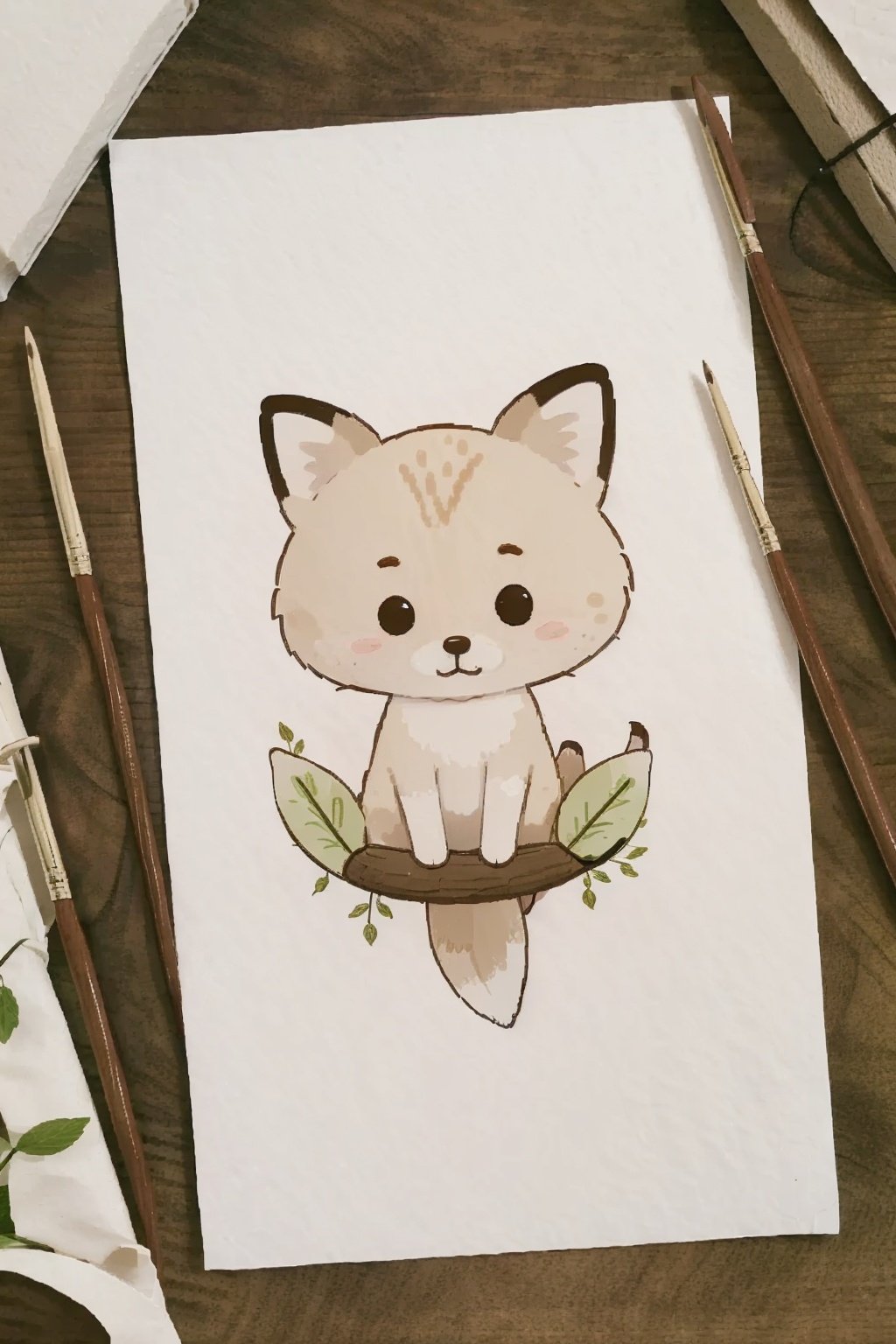 <lora:layout01_v1:1> shouzhang, layout, multimedium, no humans, flower, leaf, still life, a cute little cartoon fox picture draw in the style of pencil sketch, chibi,  <lora:lu_simple_drawing_v1:0.4>, simple drawing,