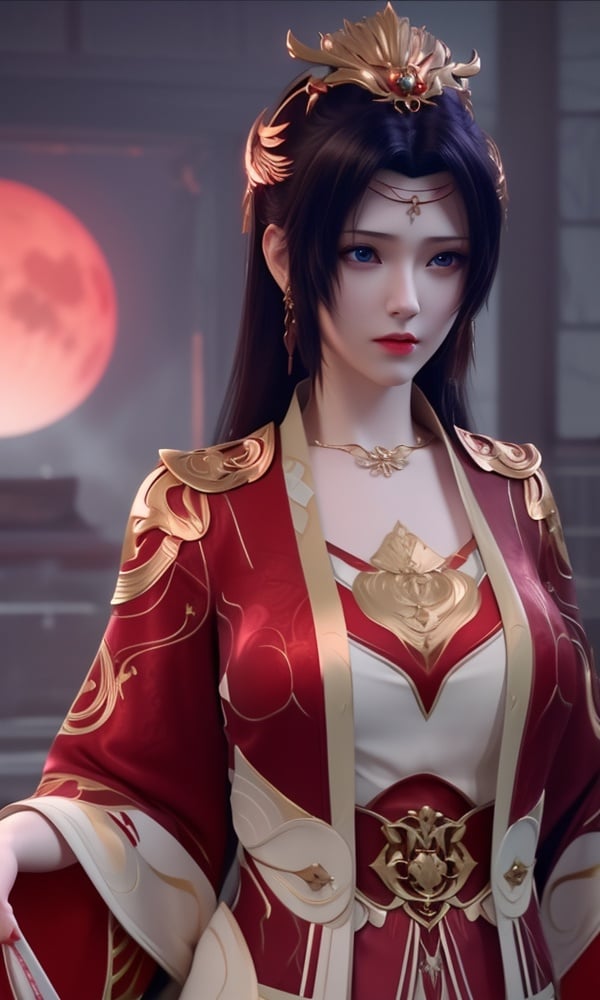 (,1girl, ,best quality, )<lora:DA_云韵V3-婚服-斗破苍穹:0.7>,, ,masterpiece, fantasy, realistic,science fiction,mole, ultra realistic 8k cg, ,tamari \(flawless\),  medium breasts,red moon, black rose,     (()), (),