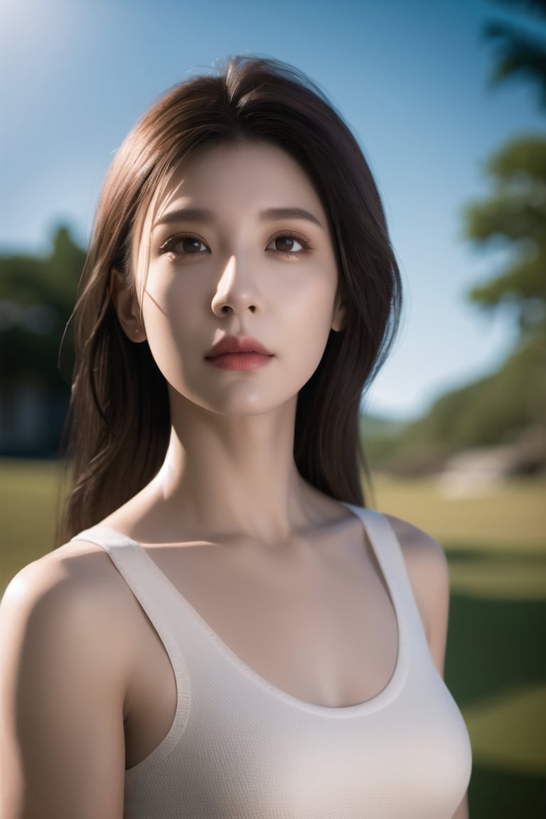 hyper realistic lifelike texture dramatic lighting unrealengine trending on artstation, award winning photo, nikon RAW photo, 8 k, Fujifilm XT3, masterpiece, best quality, realistic, photorealistic, ultra detailed, extremely detailed face,solo, 1girl,<lora:AlyssaChia_Chillout:0.8> <lora:koreanDollLikeness:0.3> <lora:shojovibe_v11:0.3>