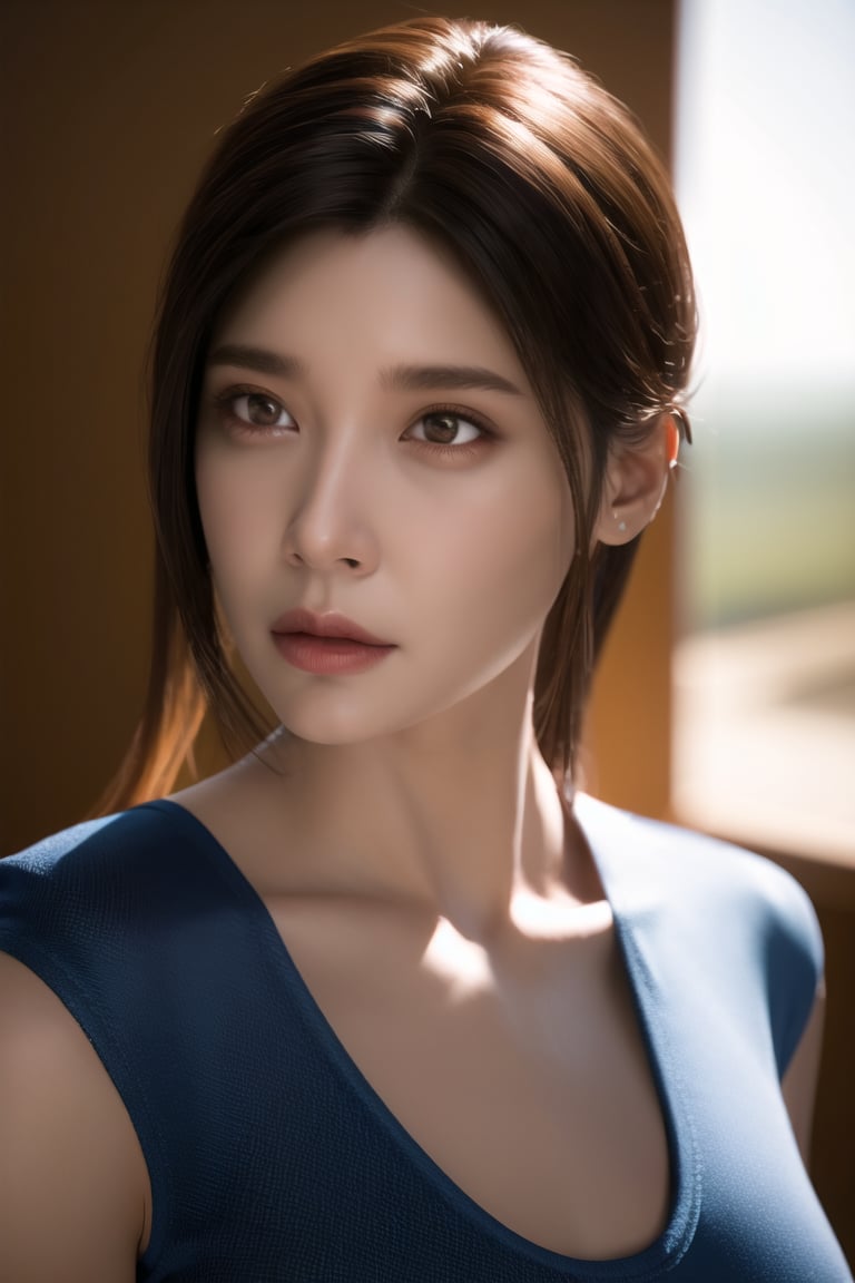 hyper realistic lifelike texture dramatic lighting unrealengine trending on artstation, award winning photo, nikon RAW photo, 8 k, Fujifilm XT3, masterpiece, best quality, realistic, photorealistic, ultra detailed, extremely detailed face,solo, 1girl,<lora:AlyssaChia_Chillout:0.8> <lora:koreanDollLikeness:0.3> <lora:shojovibe_v11:0.3>