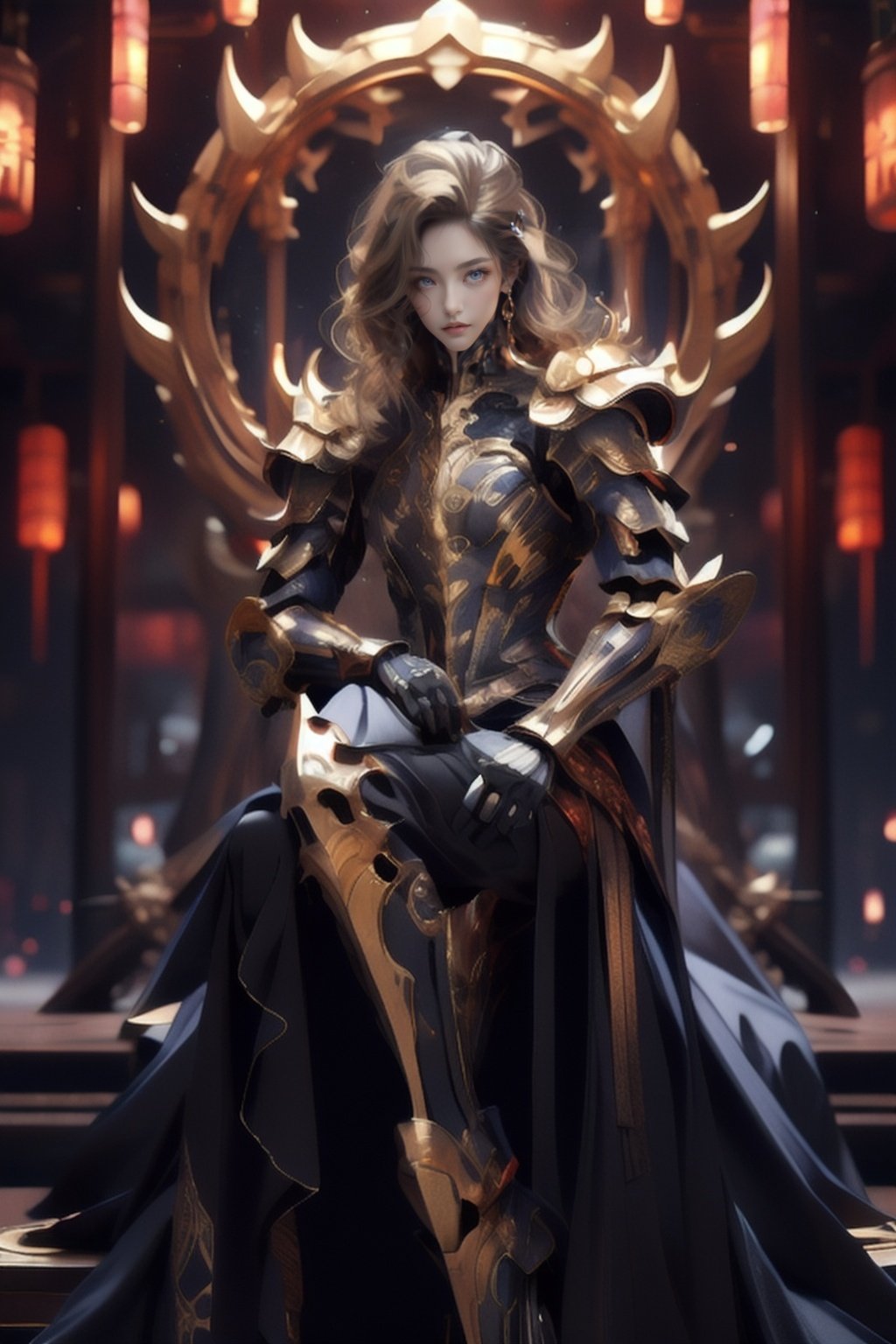  mid age land, golden hair, beautiful eyes,long leg, beatiful hand, ,boots, swords, heijing1, delicate\(armor\), heijing1