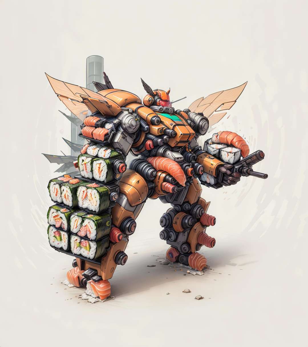 <lora:SushiStyle v1:1> SushiStyle mech