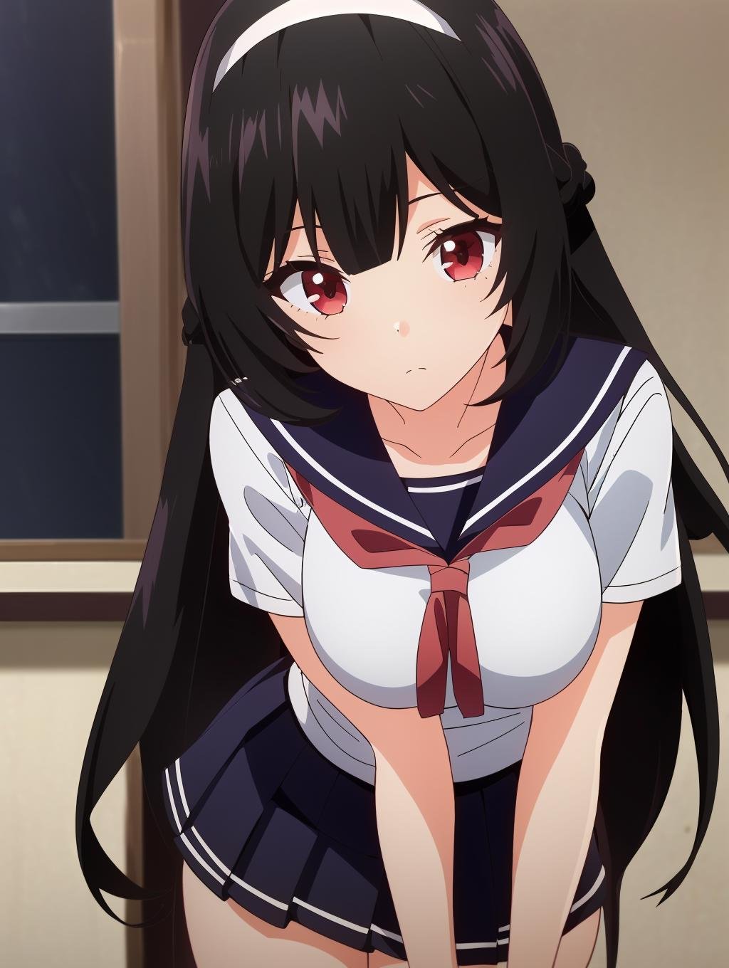 犬飼加恋,  1girl,  red eyes by Ttan on Tensor.Art