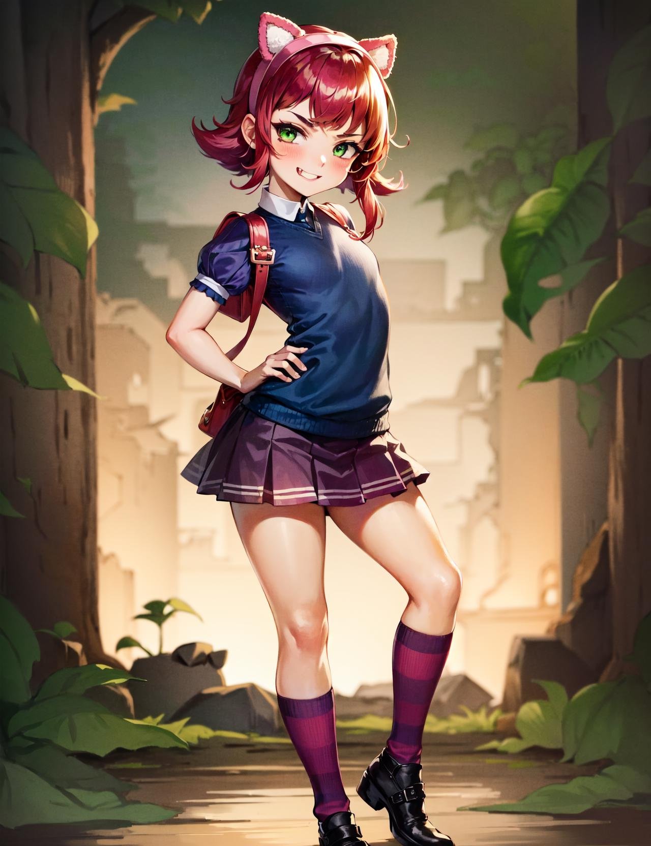 1girl,  solo,  a beautiful masterpiece portrait of a girl by user54 on Tensor.Art